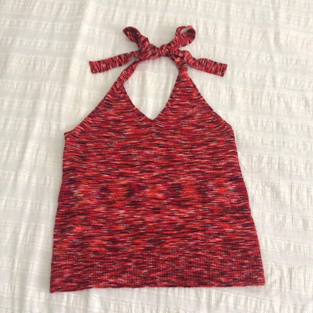Women’s V-Neck Halter Top